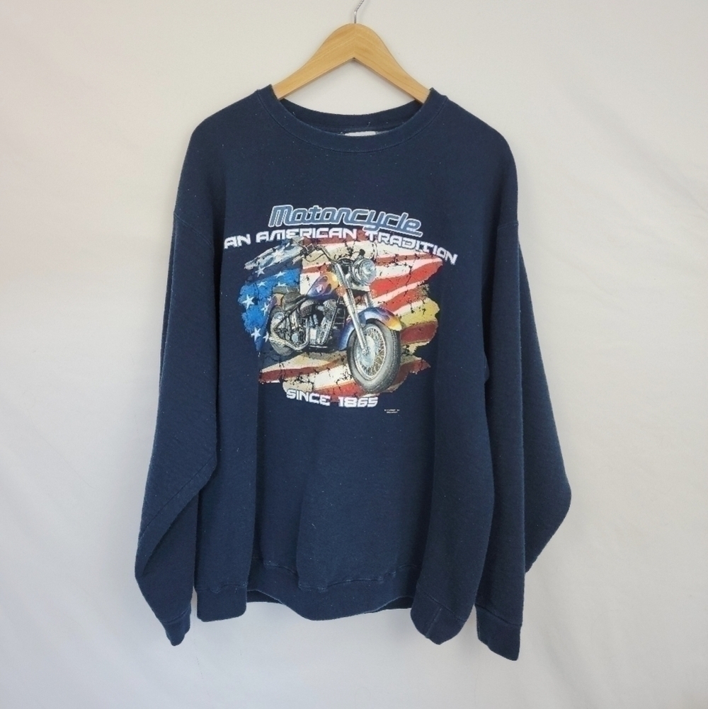 Vintage Mens XXL motorcycle crewneck